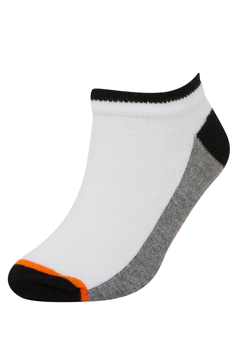 DeFacto White Boy Boy Patterned 5 Pack Booties Socks Casual - Image 5